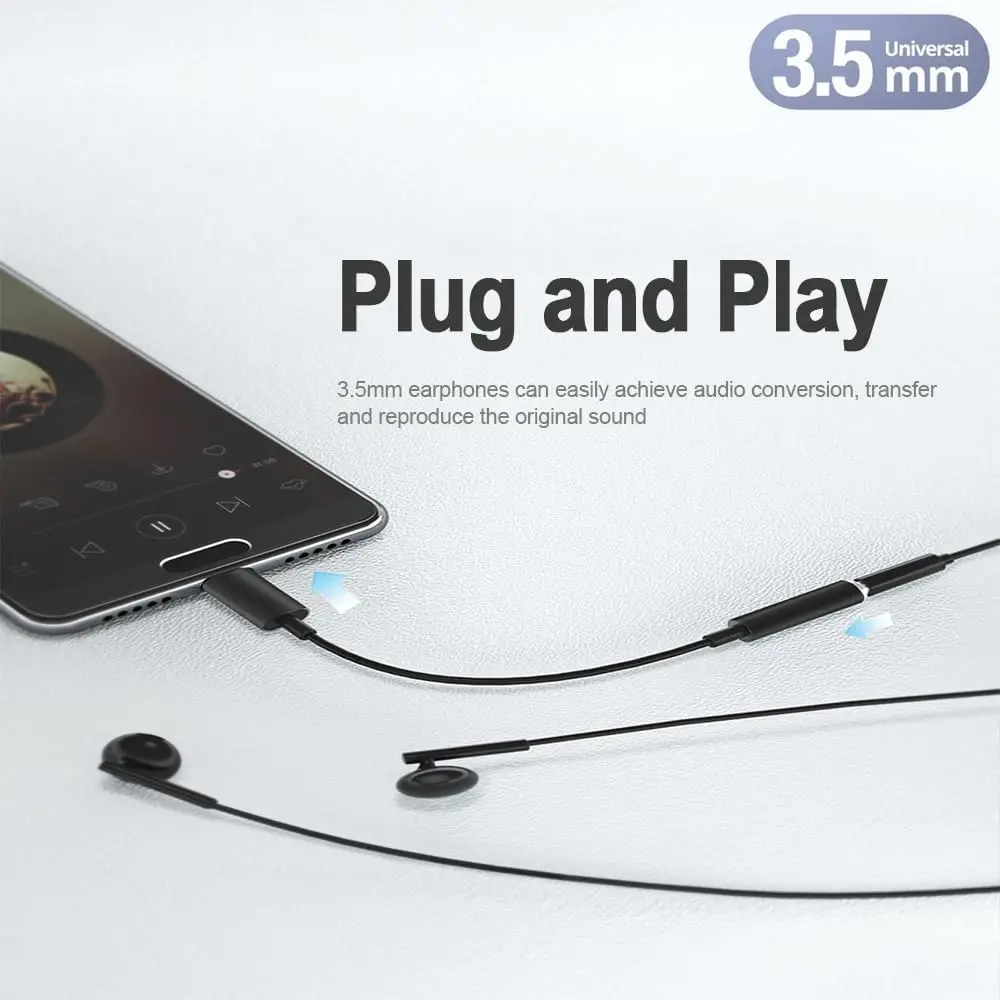 Universal USB C to 3.5mm Audio Adapter & External Sound Card