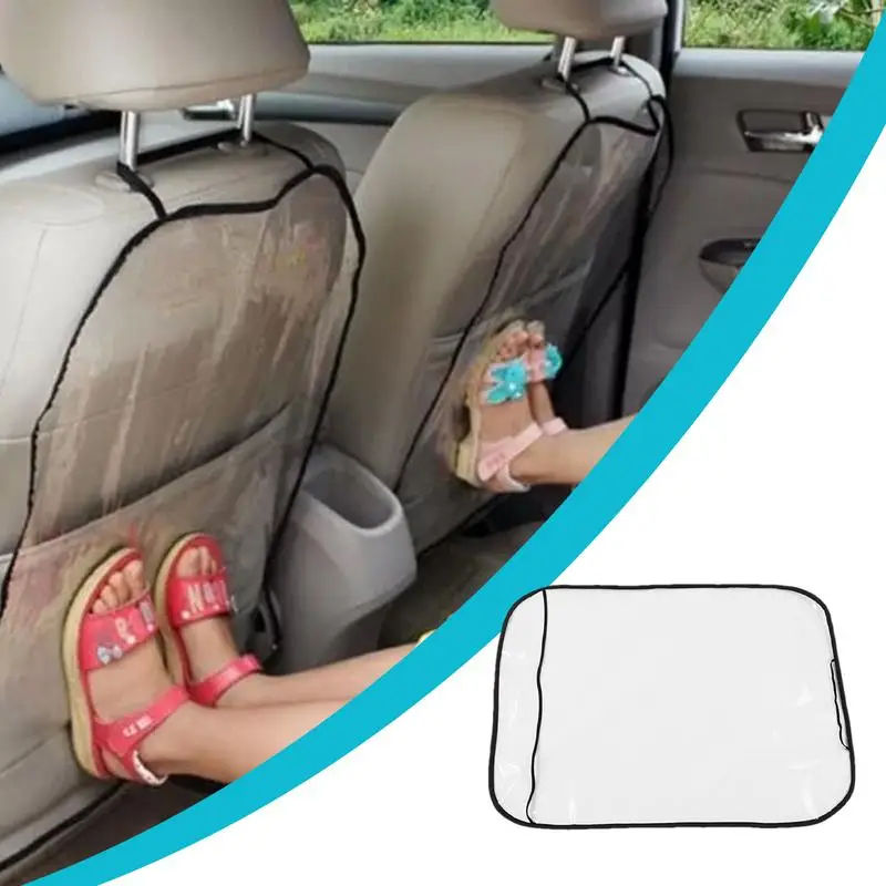 

Car Back Seat Protector For Kids PE Film Protective Covers Children Kick Mats Seat Back Protector Child Anti-kick Back Seat Mats
