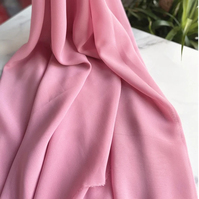 Pink and Purple Chiffon Fabric for Clothing and DIY Projects