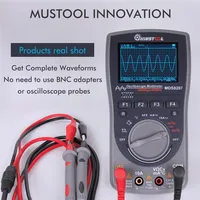 MUSTOOL MDS8207 Digital Oscilloscope Multimeter 200MS/s Sampling Rate 400MHz Analog Bandwidth 6000 Counts Graphical Oscilloscope 2