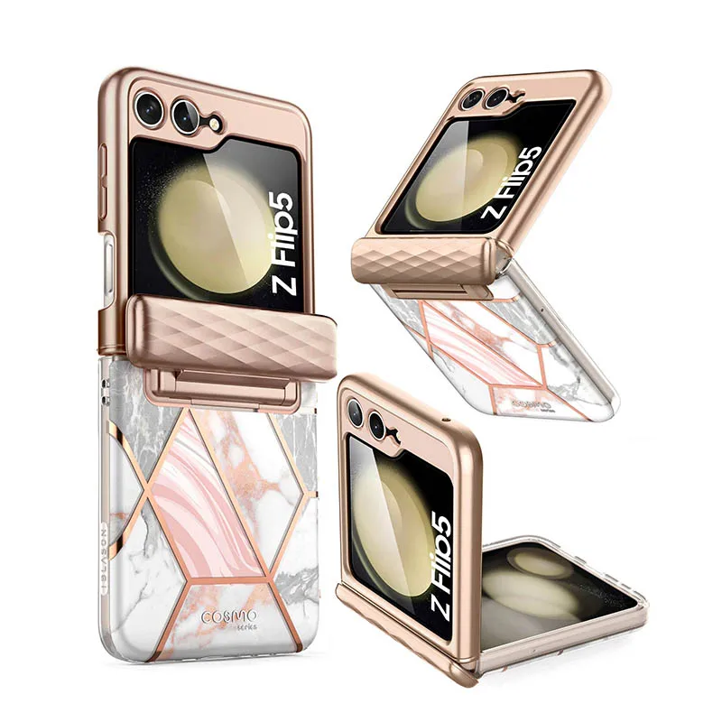 For Samsung Galaxy Z Flip 5 Case 5G (2023) I-BLASON Cosmo Slim Stylish Protective Bumper Phone Case With Hinge Protection