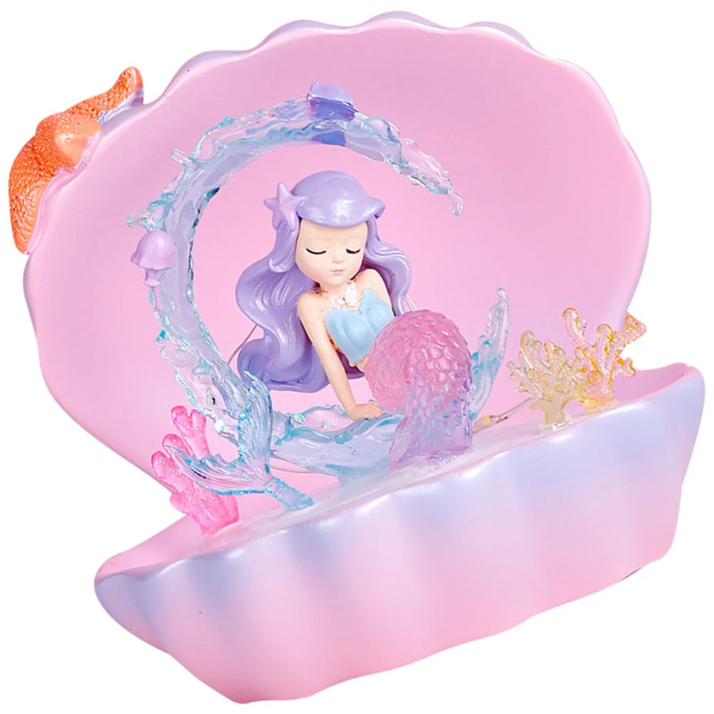 

Mermaid Lamps for Bedrooms Aesthetic Night Light Nightlight Decorative Resin Crafts Desk