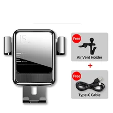 

15w Qi Car Wireless Charger Holder Stand for Cell Phone Induction Fast Charger Stand Car Phone Holder Mount for iPhone 12 Huawei