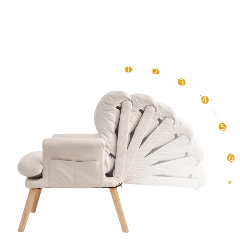 

ZL Lazy Sofa Sleeping Bedroom Leisure Backrest Chair