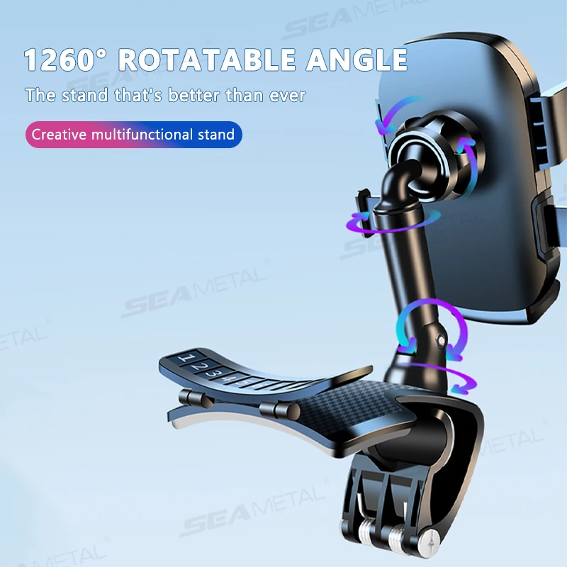 ABS Car Phone Holder 360 Degree Dashboard Mount