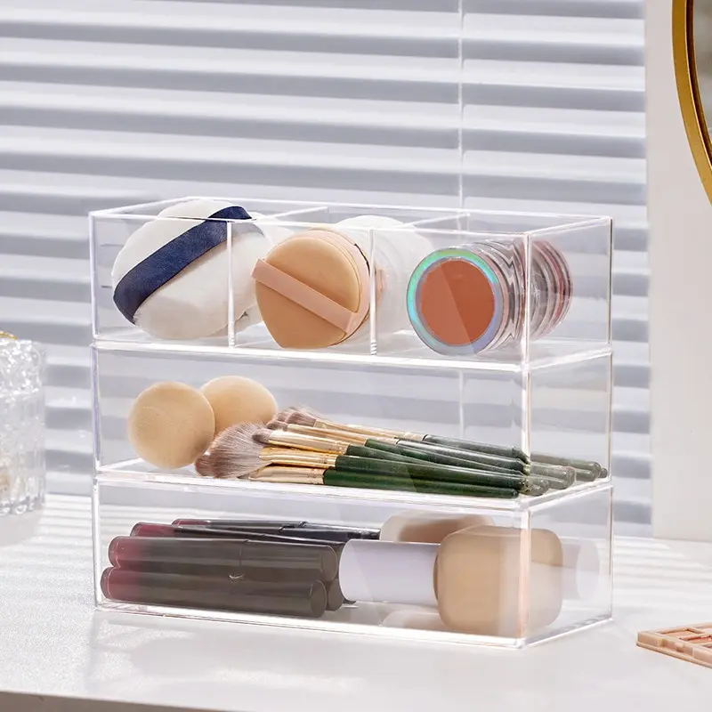 Acryl Kunststoff Lagerung Box Mit Deckel Make-Up Organizer