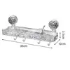 Sink Oaganizer Transparent Wall-mounted Punch-free Self-adhesive Shower Organizer Great Load Bearing Anti-slip Sink Oaganizer 6