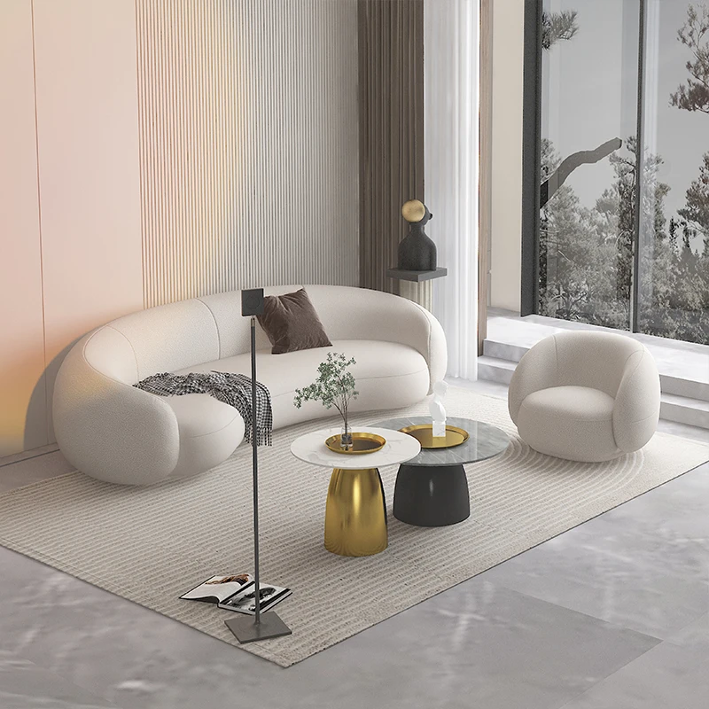 

Nordic Style Modern Sofa Lazy Minimalist Ergonomic White Modern Living Room Sofa Comfortable Canape Salon Bedroom Furniture