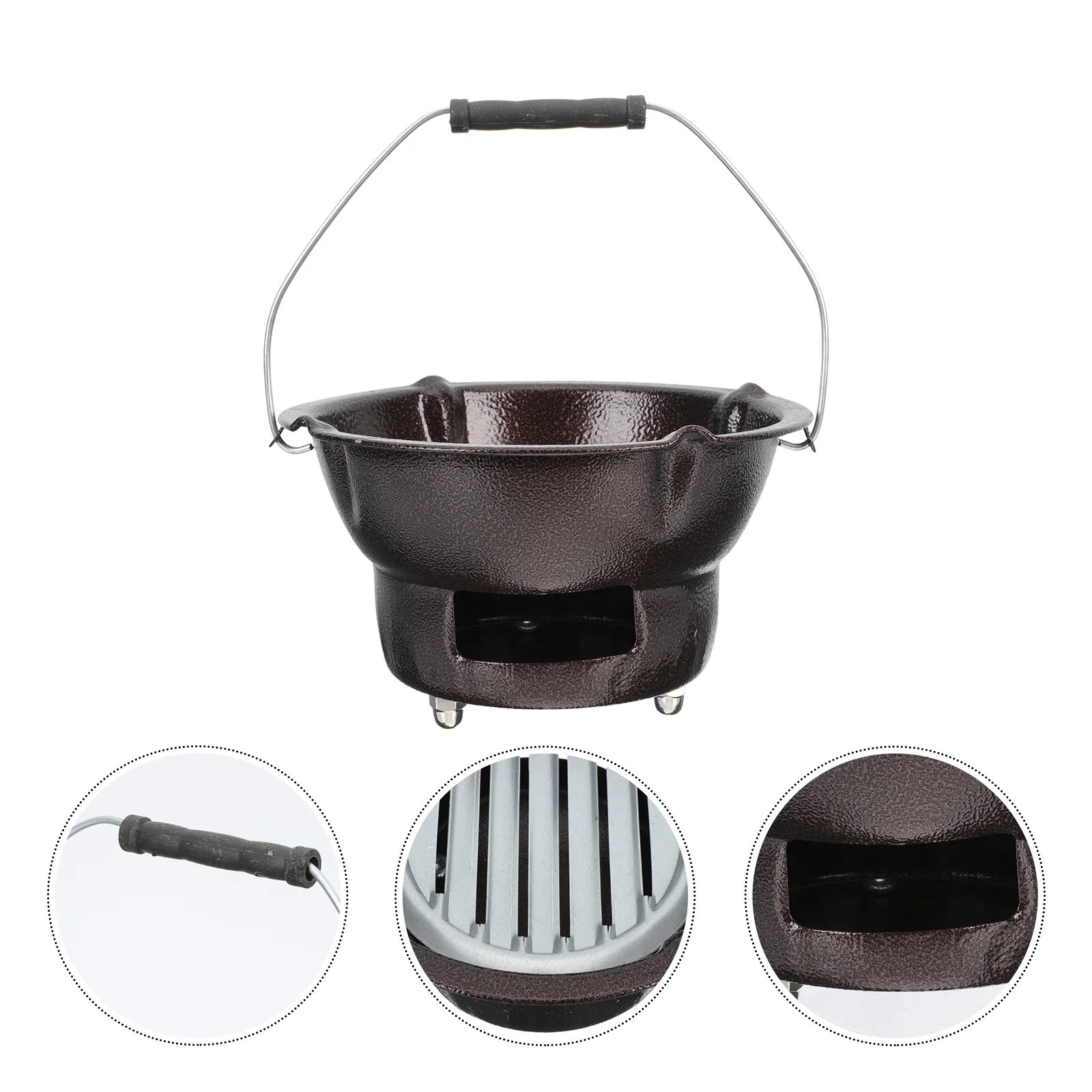 

Charcoal Stove Iron BBQ Supplies Camping Accessories Barbecue Tool Grill Travel