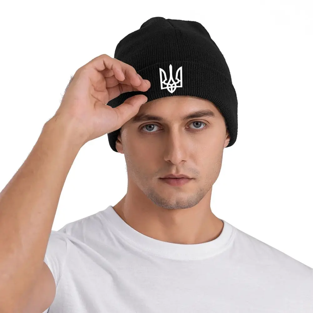 Benutzerdefinierte Ukraine Special Forces Motorhaube Hüte Mode Strickmütze für Frauen Männer Winter warme ukrainische Alpha Group Skullies Beanies Caps – Detail 6