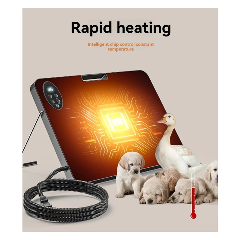 Chicken Coop Heater For Winter With Overheating Protection Chicken Heater With Adjustable Temp For US Plug