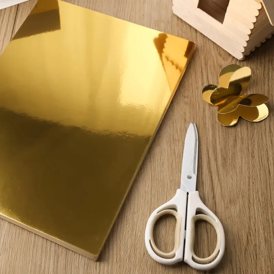 25 Sheets Rainbow Mirror Cardstock Paper - 250gsm/92Ib Metallic