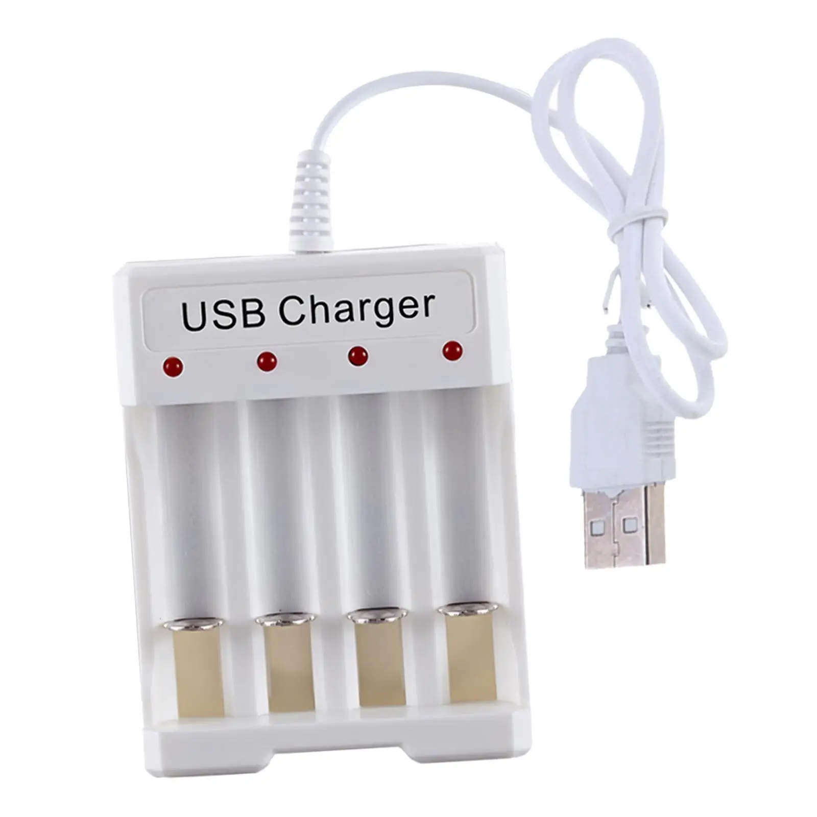 Protable Smart Battery Charger 4 Slots for C D AA AAA Ni-MH -CD Rechargeable Batteries with Discharge Function