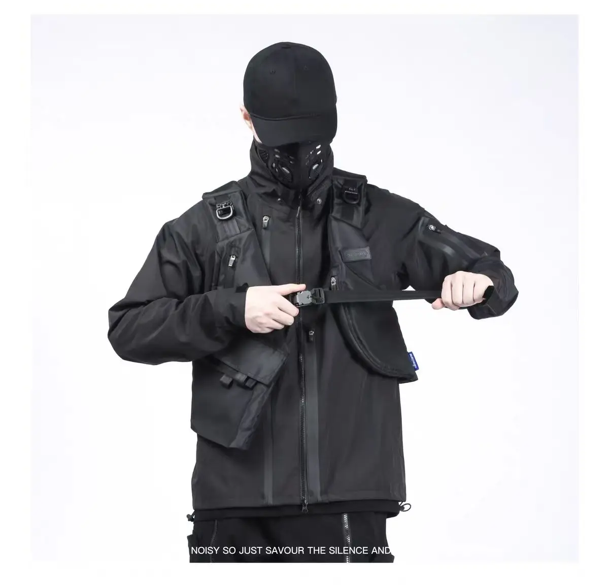 Silenstorm 23aw Urban commuting functional vest back molle magnetic buckle multiple pockets techwear gorpcore