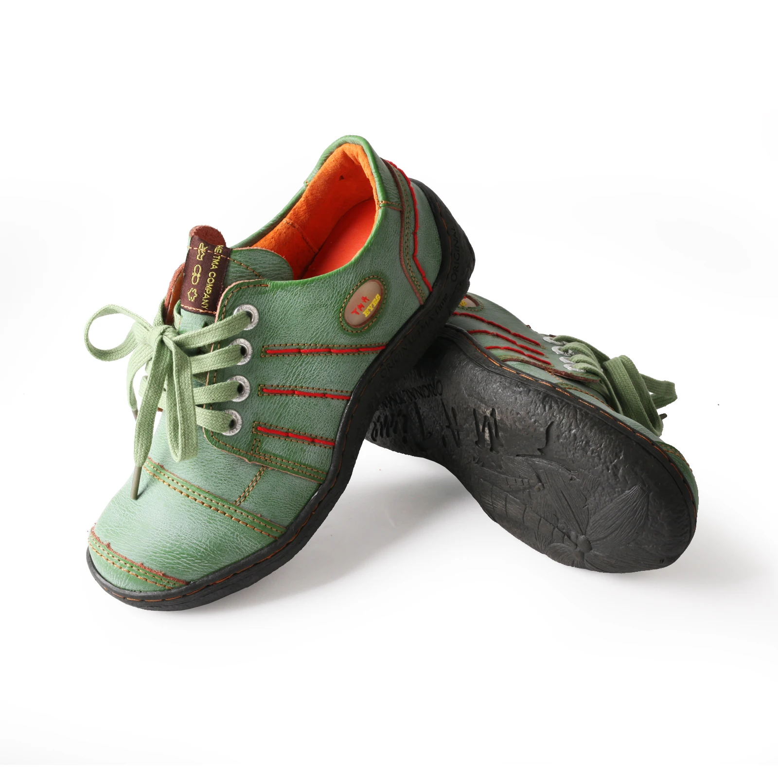 TMA EYES 2023 Autumn New Hand Stitching Leather Solid Color