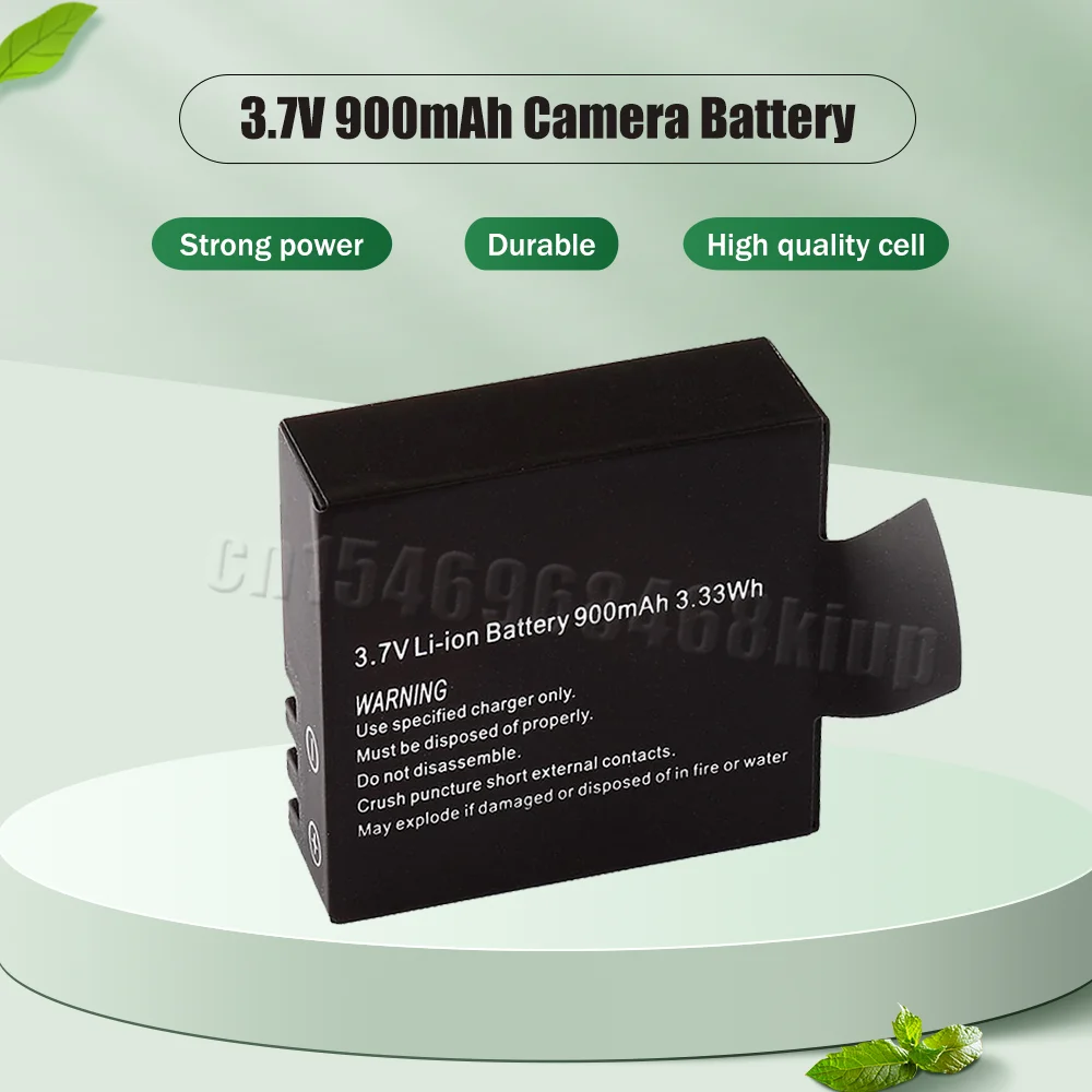 3.7v 900mah Rechargeable Lithium Battery For Sjcam Sj4000 Sj5000 Sj6000