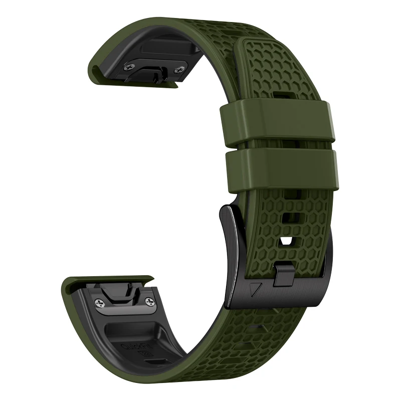 Enhanced QuickFit Silicone Watch Band - Durable Strap with Bracelet Accessories