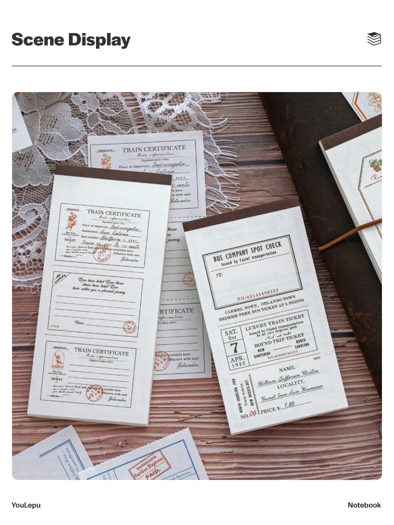 

Youlepu Paper Dyeing Memo Pad, Belford Manor Collection, Memo Notes for Writing, Reminders, and Memo Paper