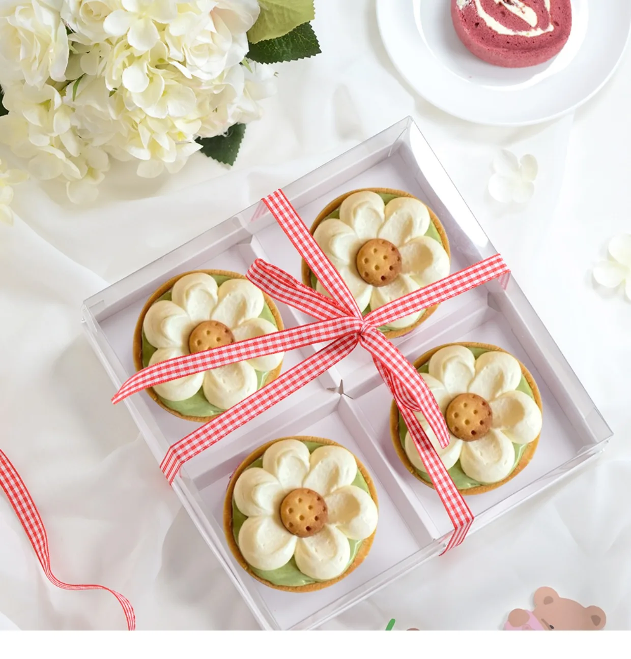 Transparent Pastry Cake Box 4/6 Inch 2/4/6 Pack Clear Dessert Packaging Container for B... - SKU TPCB0948 - UGI Packaging