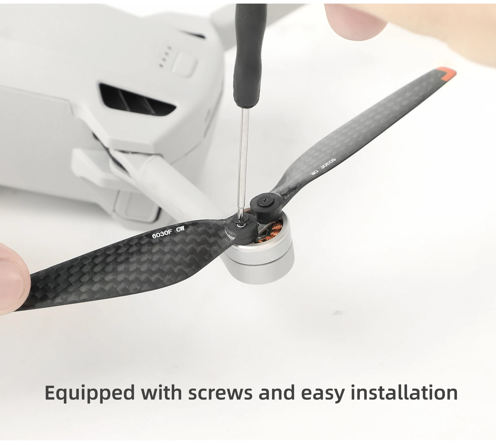 

Suitable For DJI Mini 3 Pro Propeller 6030F Carbon Fiber Propeller Small And Low Noise Wing Blade Accessories