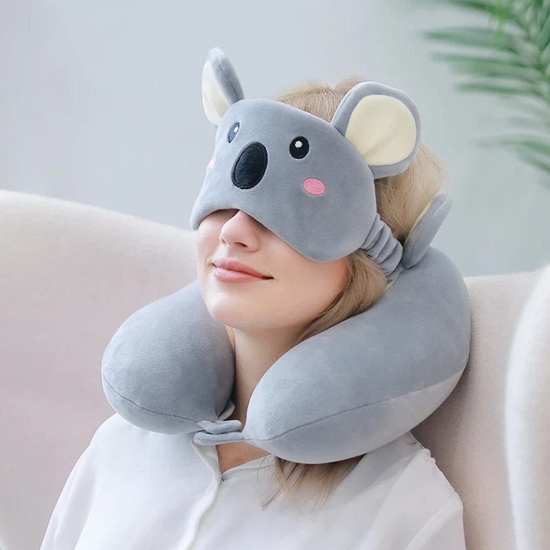 

Cartoon Memory Foam U Shape Pillow Portable Washable Pillows Cover Neck Perfect Support Special Designed For Bedroom Car Travel