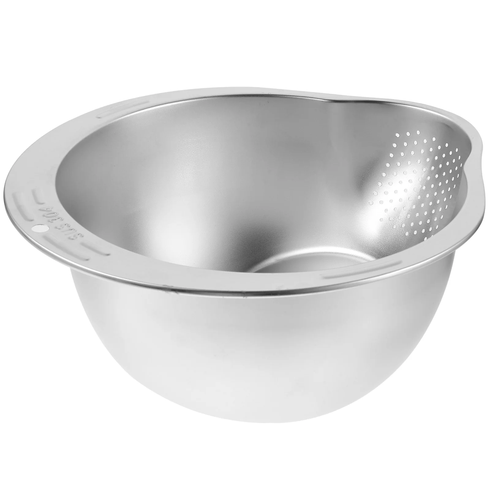 

Stainless Steel Rice Bowl Vegetable Washing Basin Strainer Sieve Fine Mesh Colander Strainers