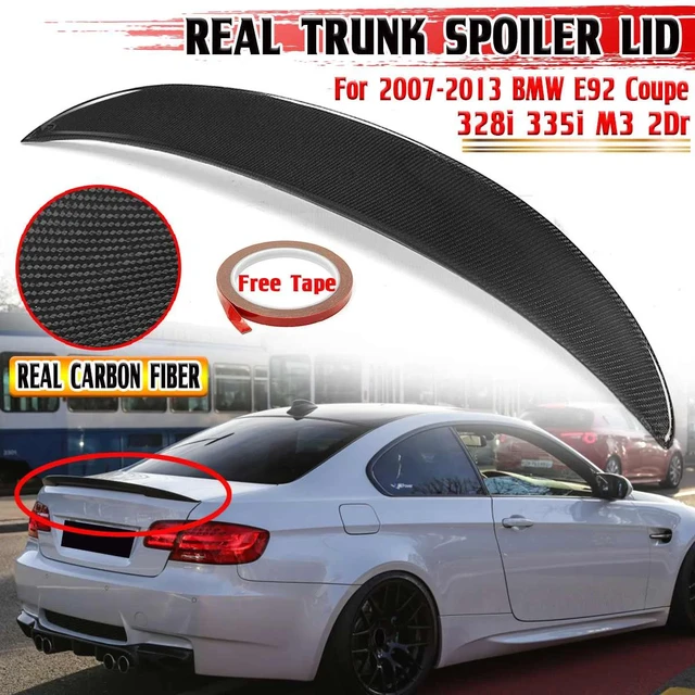 High quality Carbon Fiber High Kick Trunk Spoiler Wings For BMW E92 for  Coupe 328i 335i M3 Wing Lip CF Car Accessories Body Kit - AliExpress