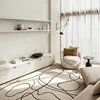 Nordic Style Living Room Decoration Carpet Home Large Area Rugs for Bedroom Fluffy Soft Cloakroom Rug Thickened Anti-skid Mat 2