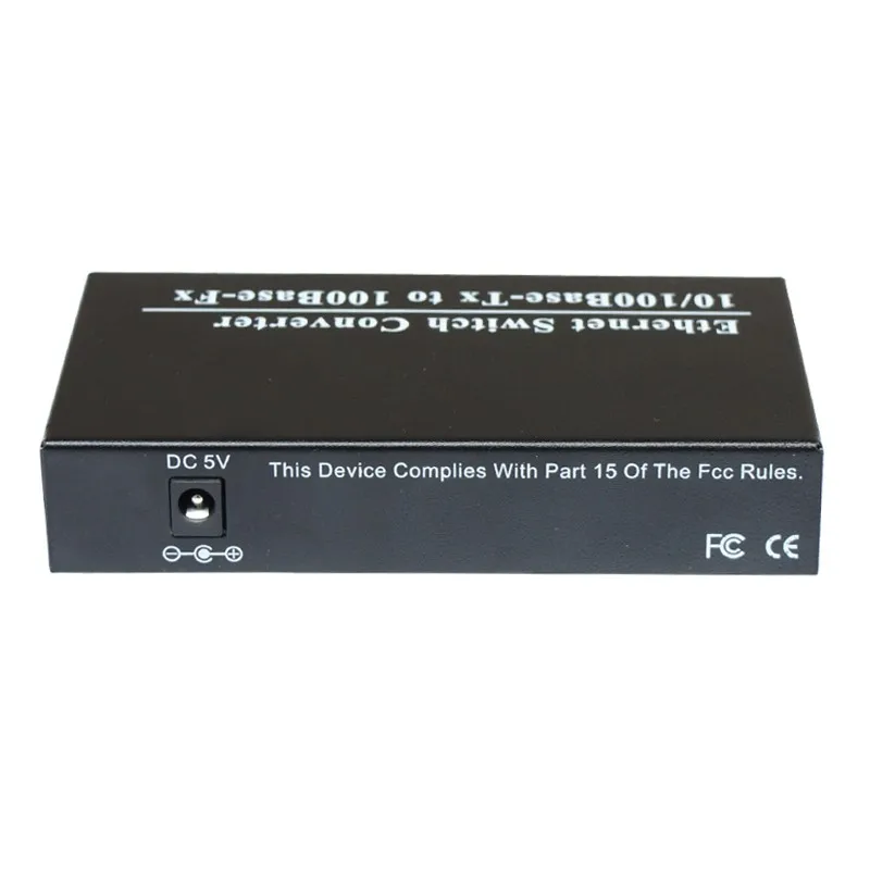 Fiber Media Converter, Fiber Optical Converter, Ethernet Switch, 2 SC Port, 3 RJ45, 10 m, 100m, 20km