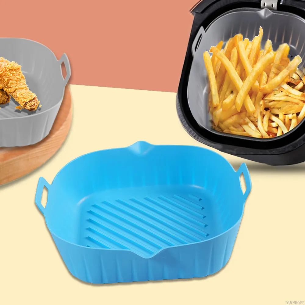 Square Replacemen Air Fryers Oven Baking Tray Fried Chicken Basket