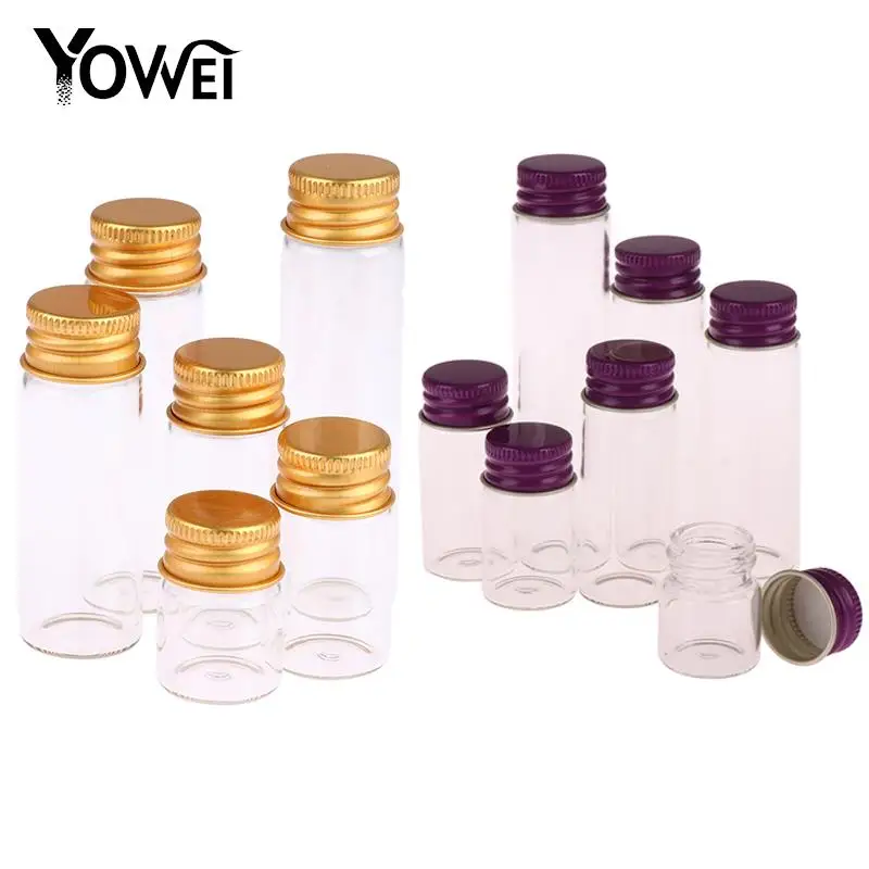 Lot De 30 Petits Pots En Verre Avec Couvercles Alu - 5/10/15 Ml - Vides