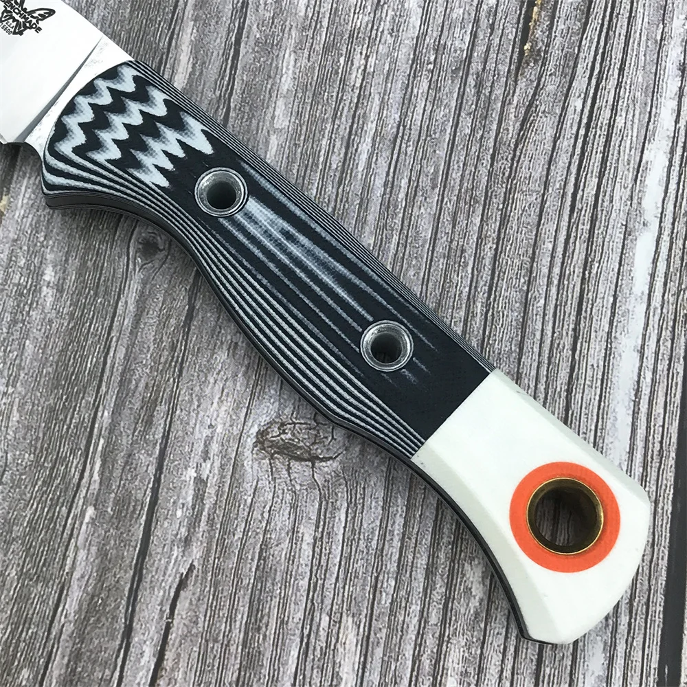 BM Knives 15500-1K Fixed Blade Knife S45VN Blade Steel Made Hunt Meatcrafter G10 Handle Outdoor Camping Hunting Pocket Tool 5