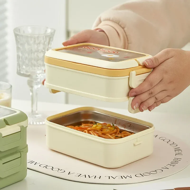 Stainless Steel Thermal Insulation Lunch Box for School Office