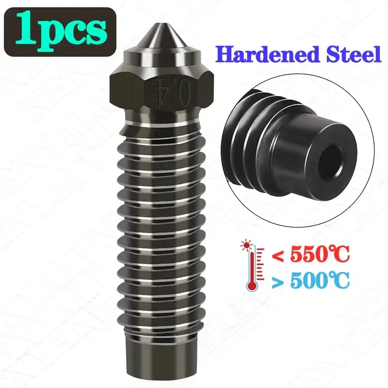 For Elegoo Neptune 4 Max Hardened Steel Nozzle Upgraded 0.2 0.4 0.6 0.8 Neptune 4 Plus Kit Nozzle High Speed Nozzles Top Quality image 9