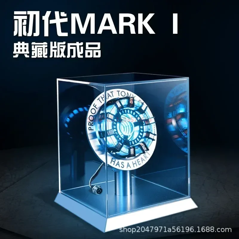thumbnail image 1 of En existencia, Avenger Iron Man Mk1 Mk2 Arc Reactor Tony Stark Heart Of Mark, luz LED, superhéroe 1:1, juguetes de cosplay, lámpara de pecho, juguete de Navidad, 1 of 5