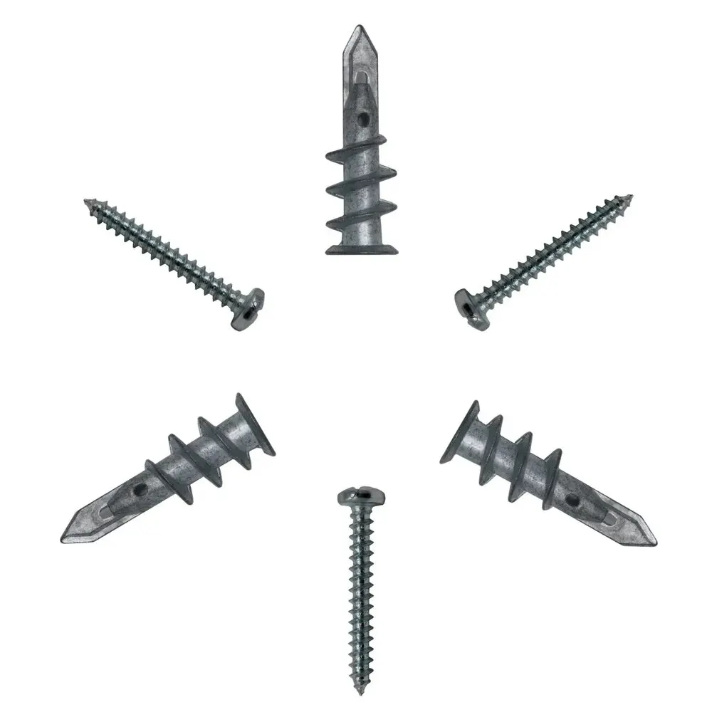 Hollow Wall Plasterboard Anchor Zinc Alloy Drywall Self-drilling Anchors E8/13*41mm #8*1-1/4 Tapping Screw drywall anchor kit hollow wall anchor set drywall anchor self tapping screws