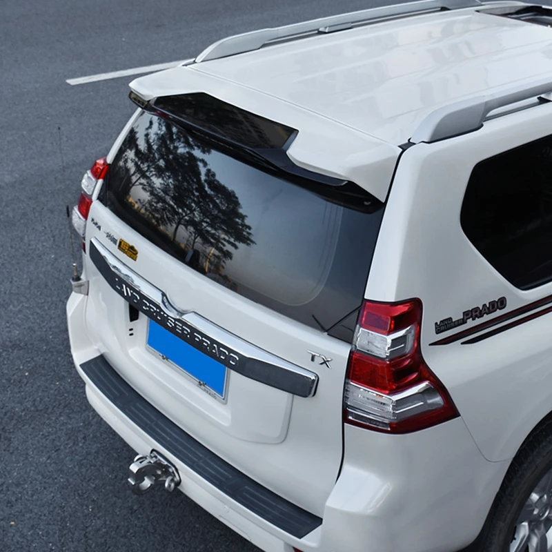 

Auto Part ABS Plastic Black White Color Rear Trunk Boot Wing Spoiler For Toyota Cruiser Prado FJ150 FJ 150 2010-2018