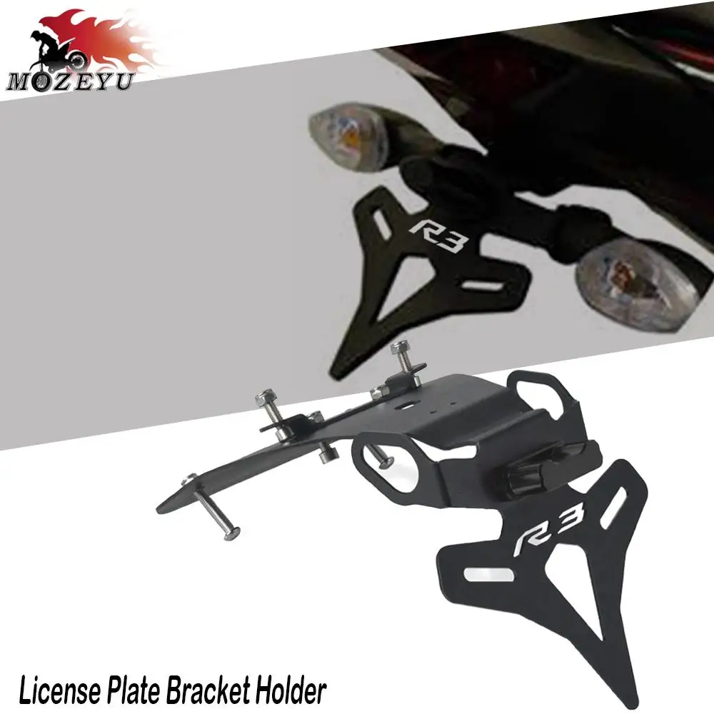 

Motorcycle License Plate Holder Bracket For Yamaha YZF-R3 YZF R3 YZFR3 MT-03 MT 03 YZF-R25 YZFR25 2015 2016 2017 2018 2019-2023
