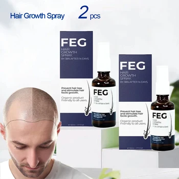 2 pcs 7 day Fast Hair GrowingTreatment Products Anti hair loss Hair Growth Serum for Thickening Hair 50ml