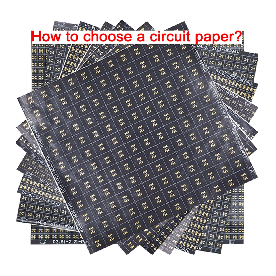 Description Picture 2 of itemP7.81-2727(SF) Circuit Paper，Six feet，120X125mm ,Used for repairing damaged PCB pads