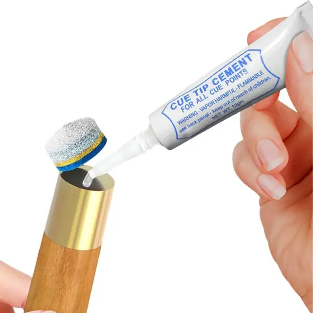 Billiard Cue Tip Glue Billiard Cue Repair Pool Billiard Pool Cue Tip Repair & Accessory Increase Friction Cue Tip Repair Tool 1