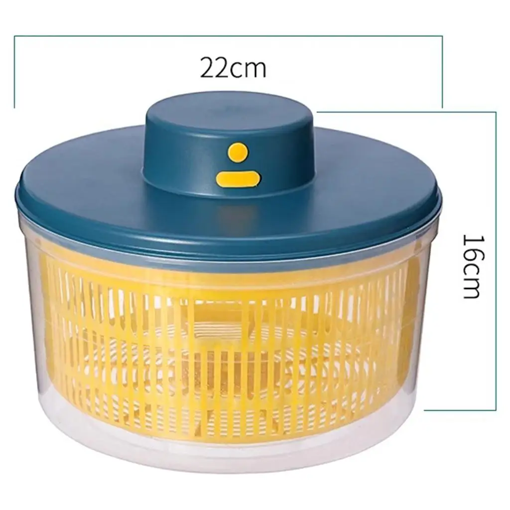 Electric Salad Spinner Vegetable Dryer Quick Drying Fruit Kitchen Tools 6