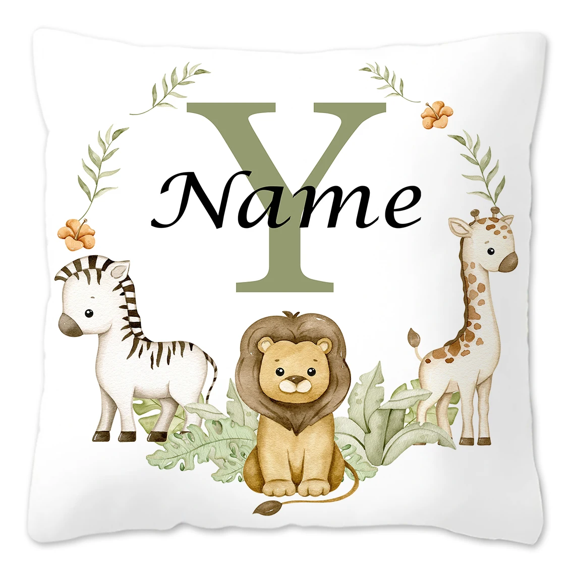 Personalized Animal-Themed Pillowcase for Kids' Birthday & Bedroom Decor