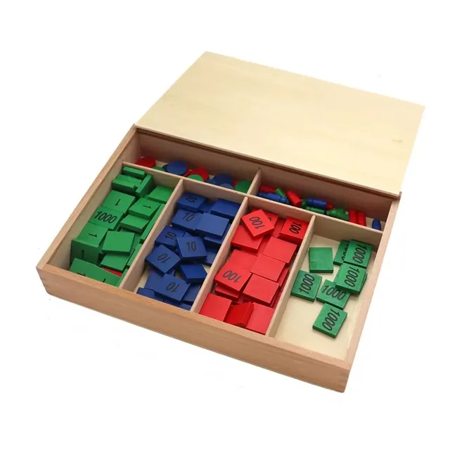 Stamp Game Wooden Toy Montessori Early Digital Learning Tool Arithmetic Math Wood Puzzle Number Boy Girl birthday Gift 1pc 2