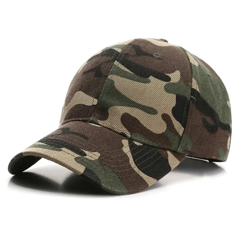 Unisex-Baseballkappe mit Tarnmuster, klassische dunkelgrüne Papa-Mütze, atmungsaktiv, verstellbar, taktische Hüte für Damen und Herren