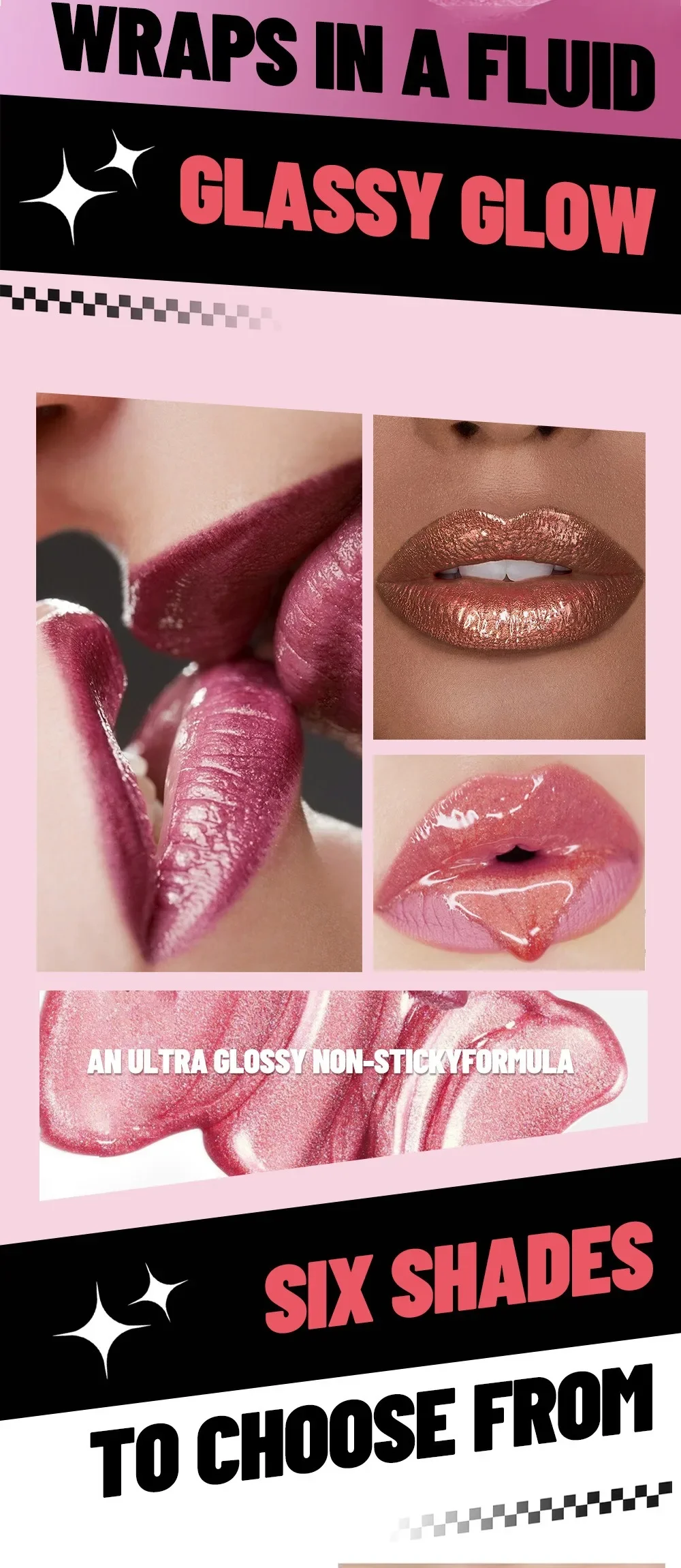 Description Picture 5 of item1PC Green Glitter Lip Glaze Waterproof Long Lasting Lip Gloss Bold & Intense Metallic Liquid Lipstick Pearlescent Tint Makeup