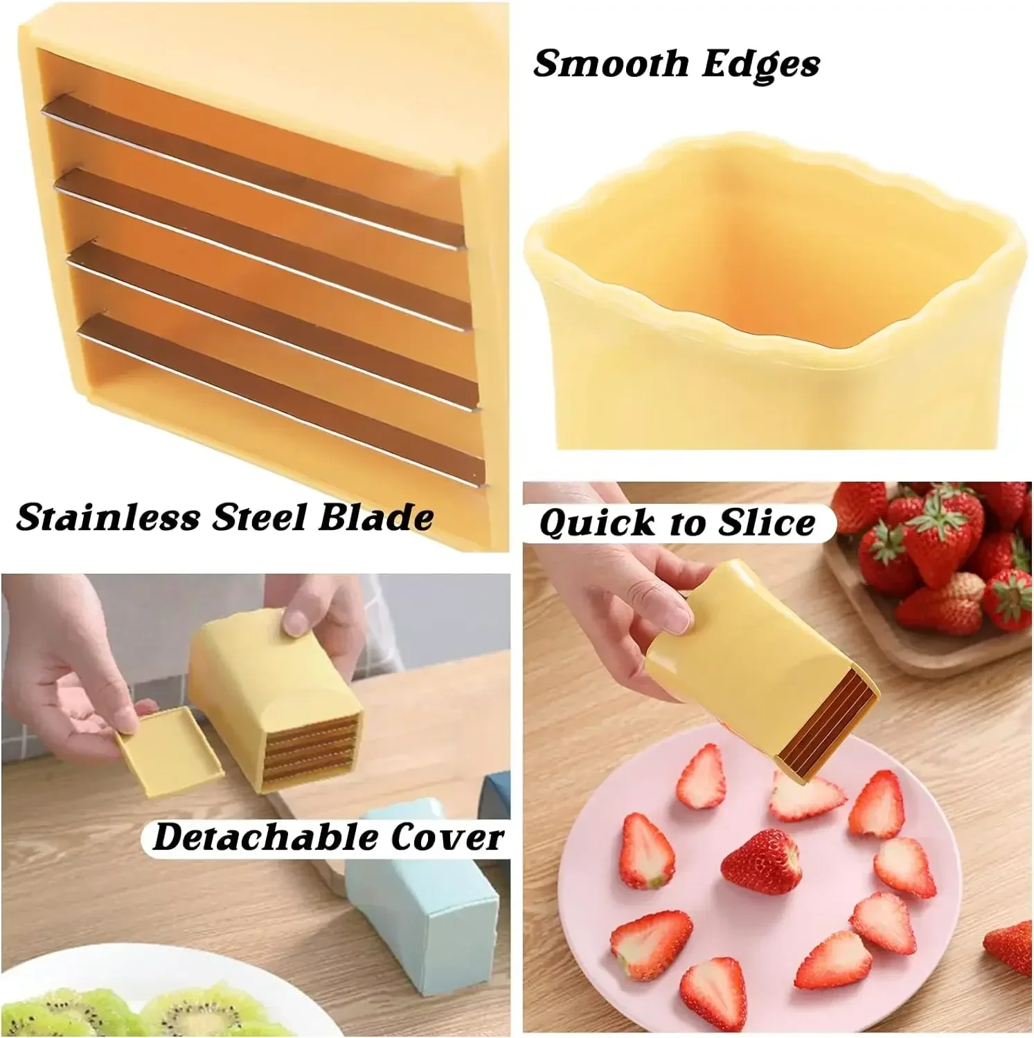 Cup Fruit Slicer, Premium Quick Making Fruit Vegetable Salad Strawberr–  SearchFindOrder