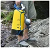 12L PVC Foot-pump Outdoor Shower Water Bag Portable Inflatable Shower Supplies for Camping Hiking Beach Traveling 5