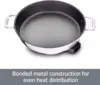 Electrics Stainless Steel and Nonstick Surface Skillet 7 Quart 1800 Watts Temp Control, Cookware, Pots and Pans, Oven, 2