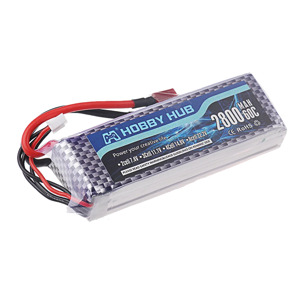 Batterie LiPo 11.1V 2200-5200mAh pour RC Drone Voiture